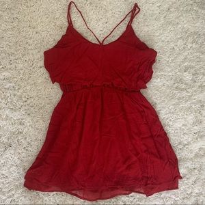F21 Red Mini Sun Dress
